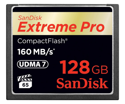 Karta pamięci CF Sandisk 128GB Extreme Pro zapis 150MB/s odczyt 160MB/s